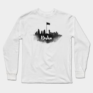 Baku watercolor Long Sleeve T-Shirt